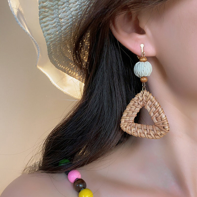 【🎁 B2G1｜先行スタート！】【グッズ】ボヘミアン風 高級フリンジ リゾート風 ピアス/イヤリング