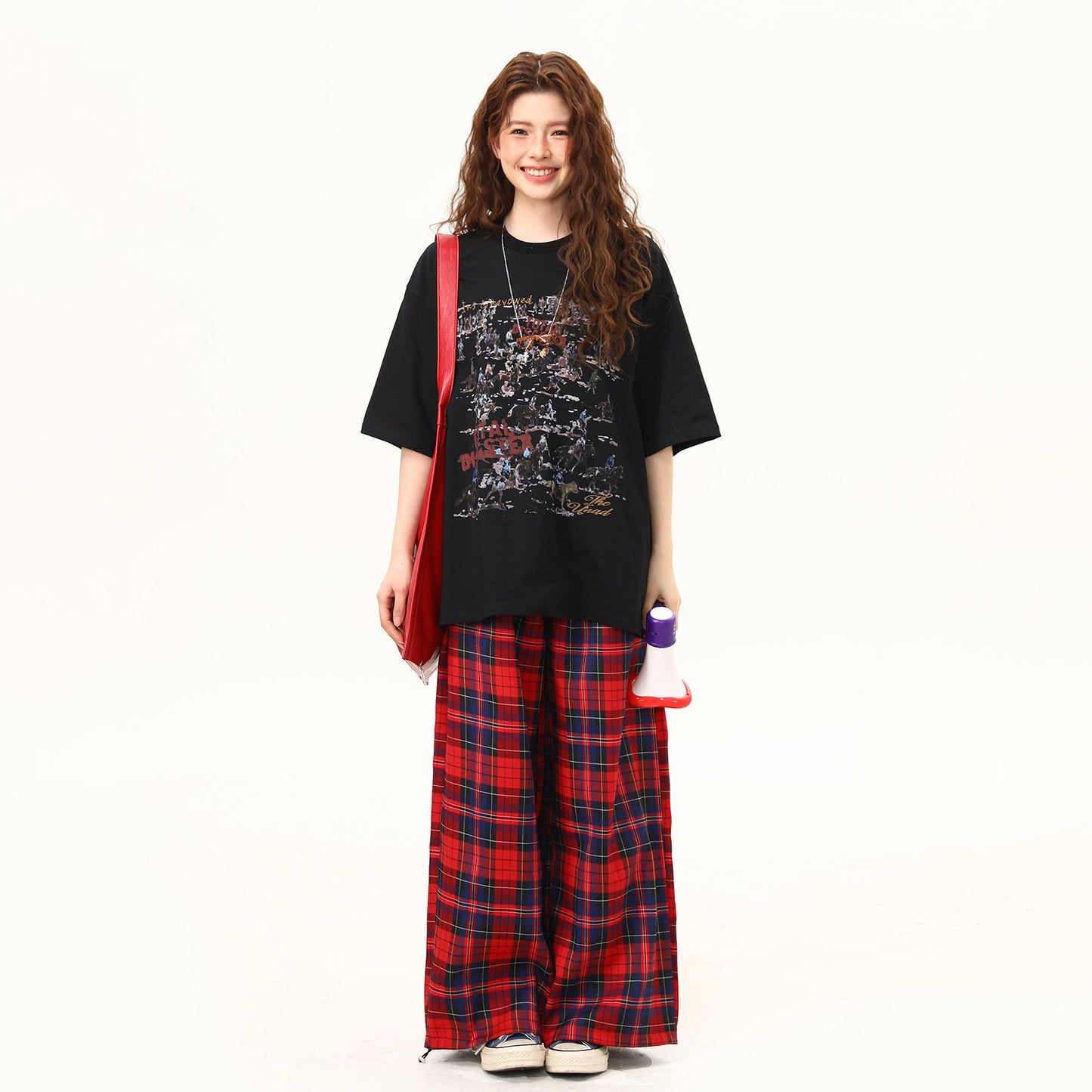 【トップス】アメリカンレトロ グラフィティTシャツ レディース 半袖 ゆったり 夏 ペアルック【FCシリーズ】