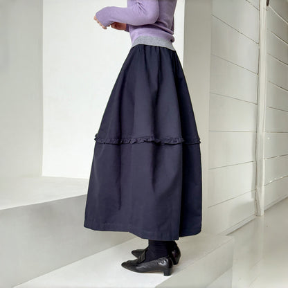【ボトムス】秋新作 韓国風 エレガント カジュアル ミディスカート 女子 大人可愛い【JZシリーズ】