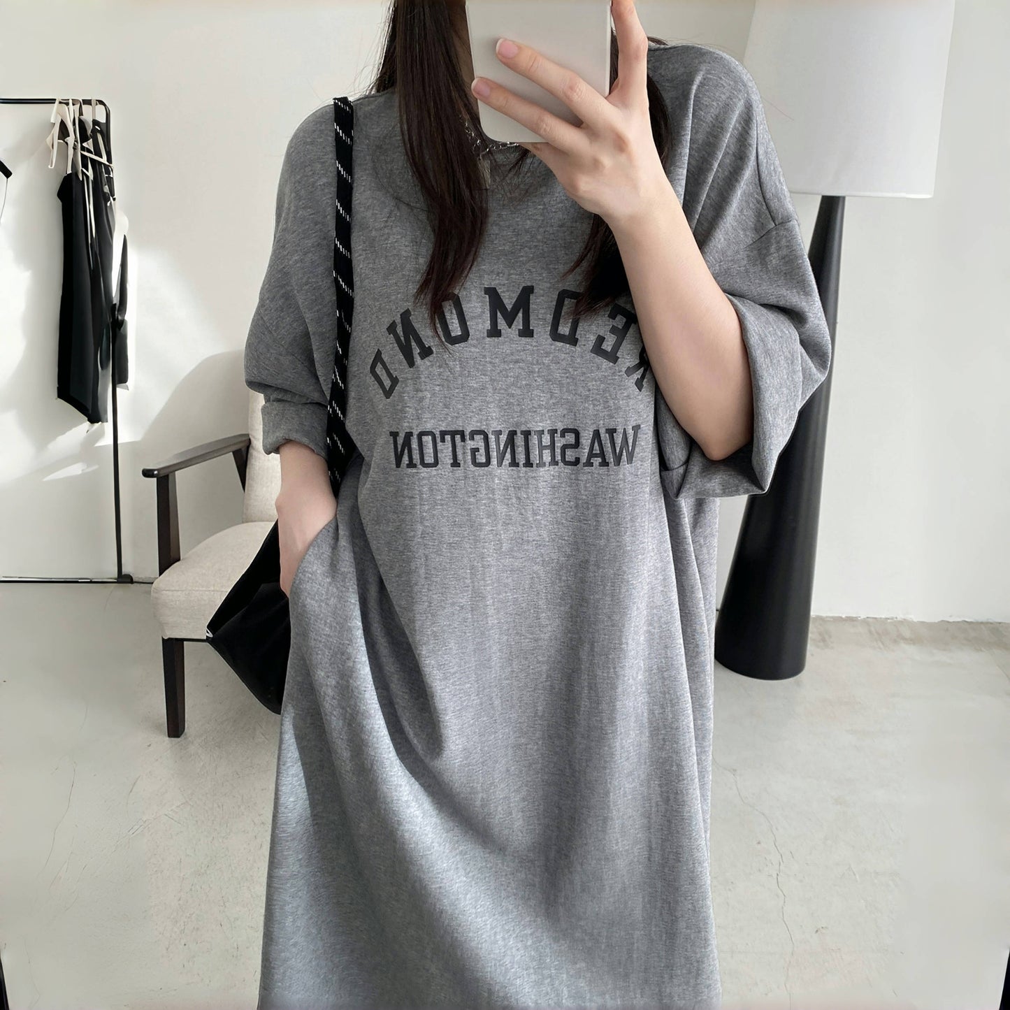 【ワンピース】夏 ルーズ アルファベット カジュアル タンクトップ ワンピース 【FCシリーズ】