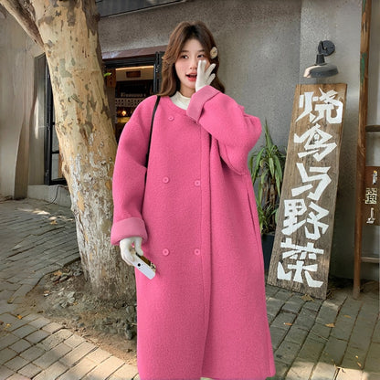 【アウター】スイート 若見え 韓国系 ゆったり 小柄 春 秋 冬 厚手 コート【JZシリーズ】