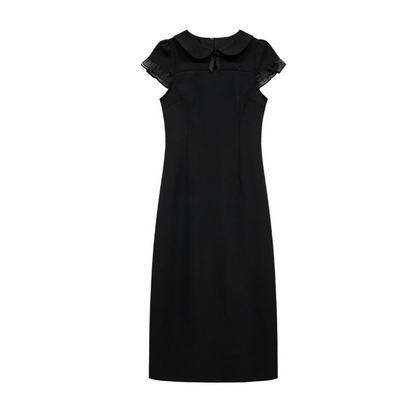 【ワンピース】夏 チュール エレガント フリル 半袖 ワンピース 【SNシリーズ】