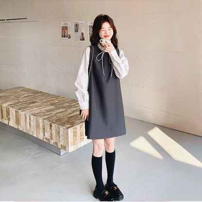 【セットアップ】高級感 痩せ見え コーデ 気質よい ワンピースセット 2点セット【JZシリーズ】