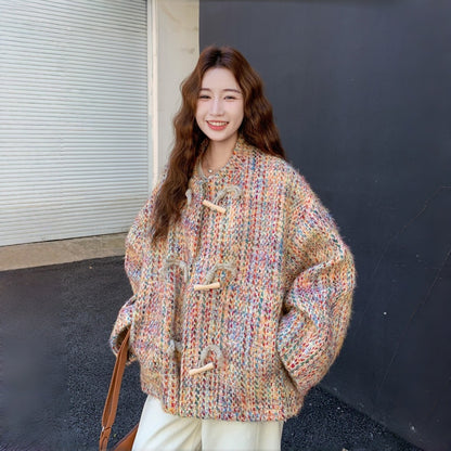 【アウター】スウィート ゆったり 高品質 海外トレンド カーディガン【SHシリーズ】