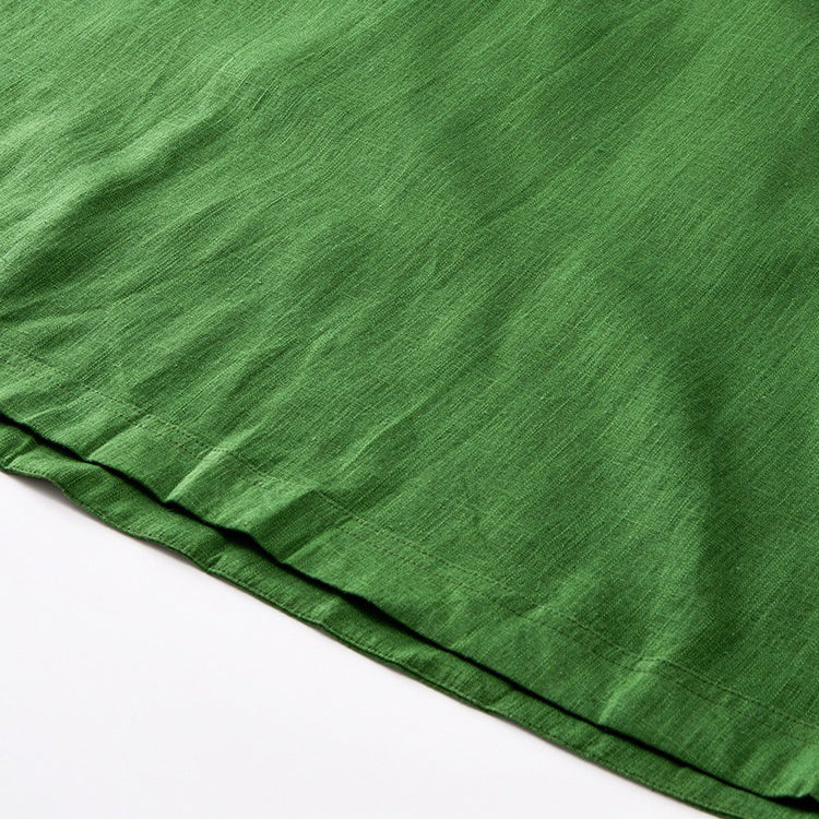 【ワンピース】【10～15日内発送】高級感 2WAY グリーン森ガール風 ノースリーブホルターネック 肩あきワンピース【JZシリーズ】