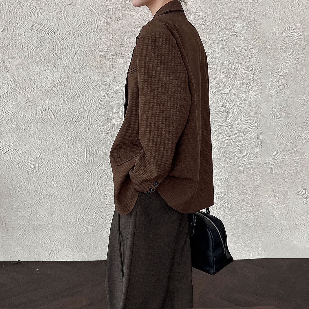 【アウター】秋コレクション レディース レトロ ゆったりシルエット 通勤・カジュアル スーツジャケット【SNシリーズ】