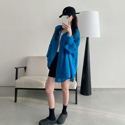 【アウター】リラックス感100％ リネン混 オーバーサイズ 体型カバー 万能シャツ レディース 新作 カーディガン
【FCシリーズ】