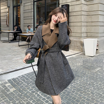 【アウター】春 秋 冬 高級感 レトロ 気質よい 厚手 合わせやすい コート【JZシリーズ】