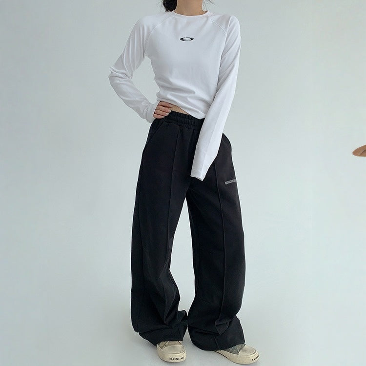 【ボトムス】春 秋 冬 ヴィンテージ感 ストレート カジュアル ワイドパンツ 【FCシリーズ】