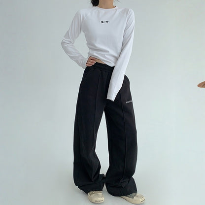 【ボトムス】春 秋 冬 ヴィンテージ感 ストレート カジュアル ワイドパンツ 【FCシリーズ】