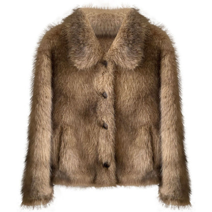 【アウター】春 秋 冬 フェイクファー フェイクミンク ショート丈 ジャケット 【JZシリーズ】