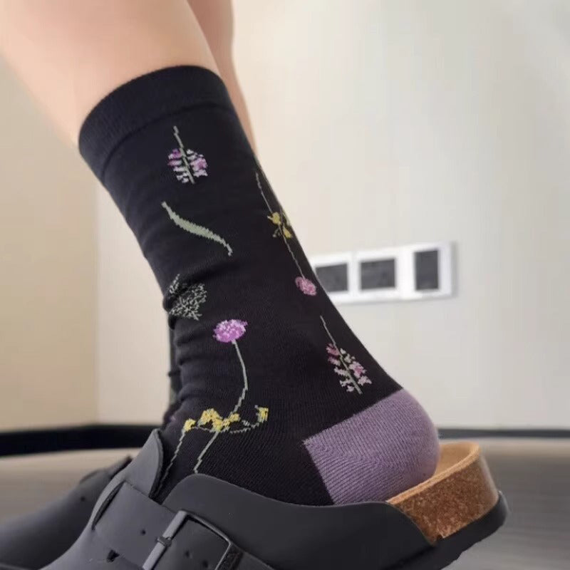 【グッズ】春夏コーデに映える上品パープルソックス 履きやすくて合わせやすい【SHシリーズ】