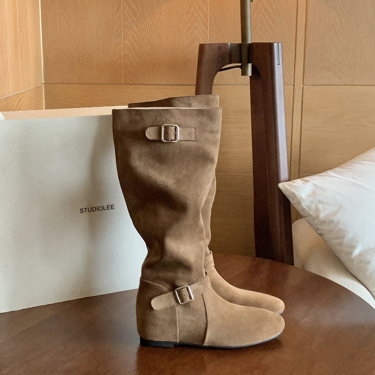 【シューズ】春 秋 冬 おしゃれな   ベルトデザイン くしゅくしゅ 美脚ブーツ 【JZシリーズ】