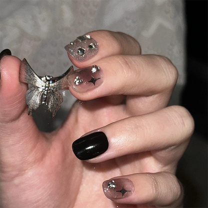 【グッズ】レディース バタフライリング 開口調整可 小众独特 高級感 中古風 指輪