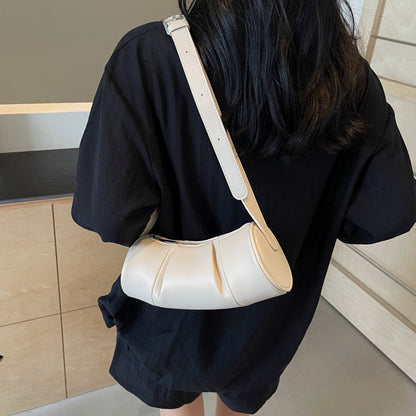 4色展開【バッグ】今季トレンドのヴィンテージブラウン ショルダーバッグ 2025新作 斜め掛け＆バゲット型