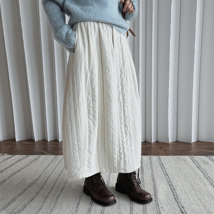 【ボトムス】レトロ シンプル コーデュロイ スカート 軽やか柔らか あったか レディース 冬【JZシリーズ】