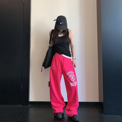 【ボトムス】ストレート ゆったり カジュアル スウェットパンツ 【FCシリーズ】