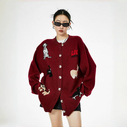 【アウター】キュート 春秋 ストリート ニット カーディガン ジャケット 【FCシリーズ】