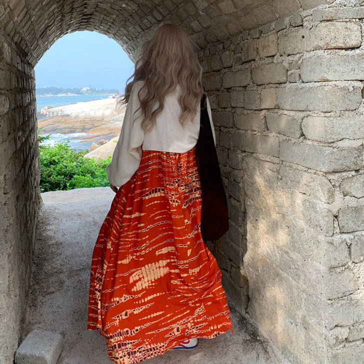 【ワンピース】M~4XL 大きいサイズ レディース リゾート風 日焼け対策 ノースリーブワンピース 体型カバー【SHシリーズ】