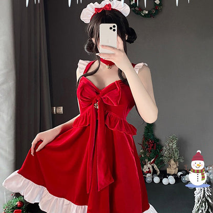 【クリスマス】新年コーデ可愛いプリンセスワンピースパーティー制服舞台クリスマス衣装