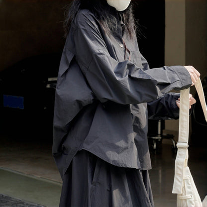 【トップス】春秋 アウトドア スポーツ ゆったり 着痩せ カジュアル シャツ