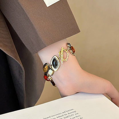 【グッズ】✨新作 レディース ヴィンテージ風 ボヘミアンブレスレット 存在感あり 華やか レトロ調 上品見え 小众デザイン