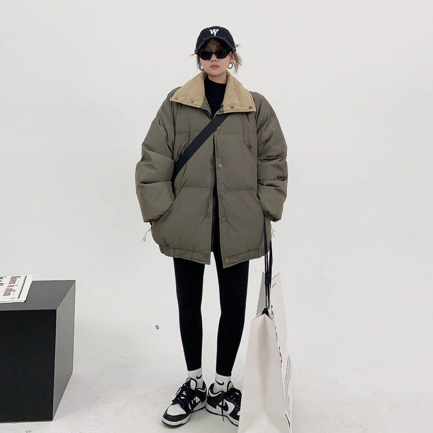 【アウター】デザイン重視♡冬用ショート中綿コート レディース ゆったりカジュアル 小洒落レトロスタイル 綿入れコート【FCシリーズ】