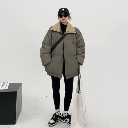 【アウター】デザイン重視♡冬用ショート中綿コート レディース ゆったりカジュアル 小洒落レトロスタイル 綿入れコート【FCシリーズ】