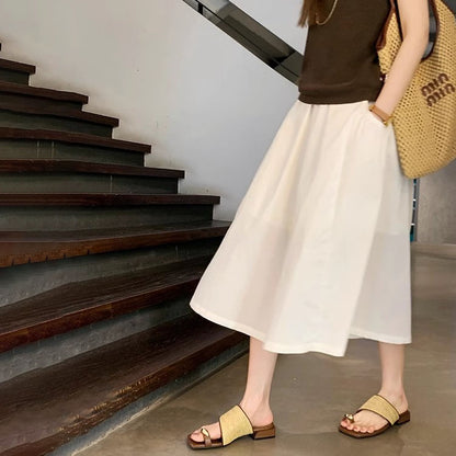 【シューズ】夏季新作 / リゾート風 ジョイントタイプ 気品あるスクエアトゥ 編み込み デザイン サンダル