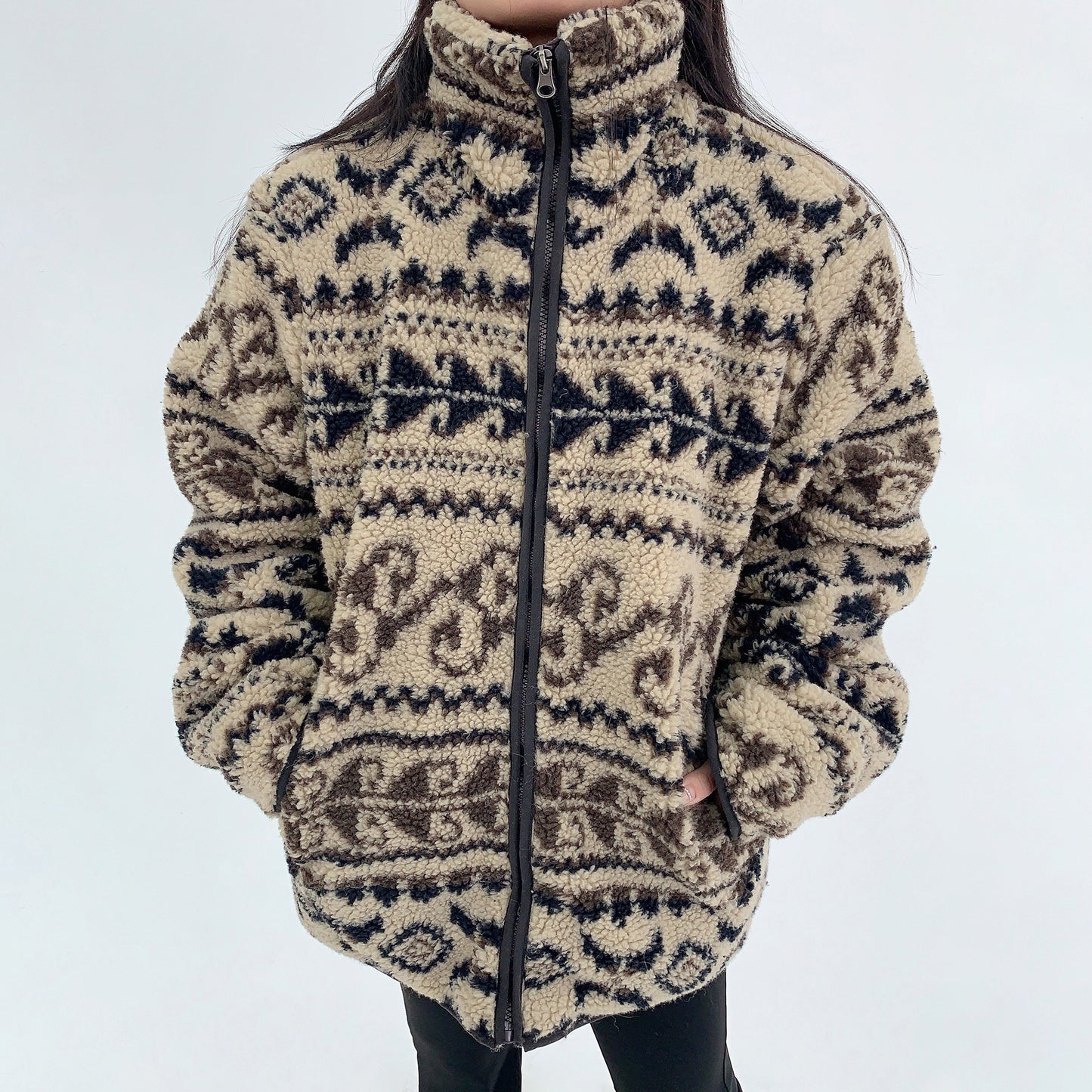 【アウター】冬用 ボア×中綿ジャケット  袖取り外し 2WAY綿入れコート【FCシリーズ】