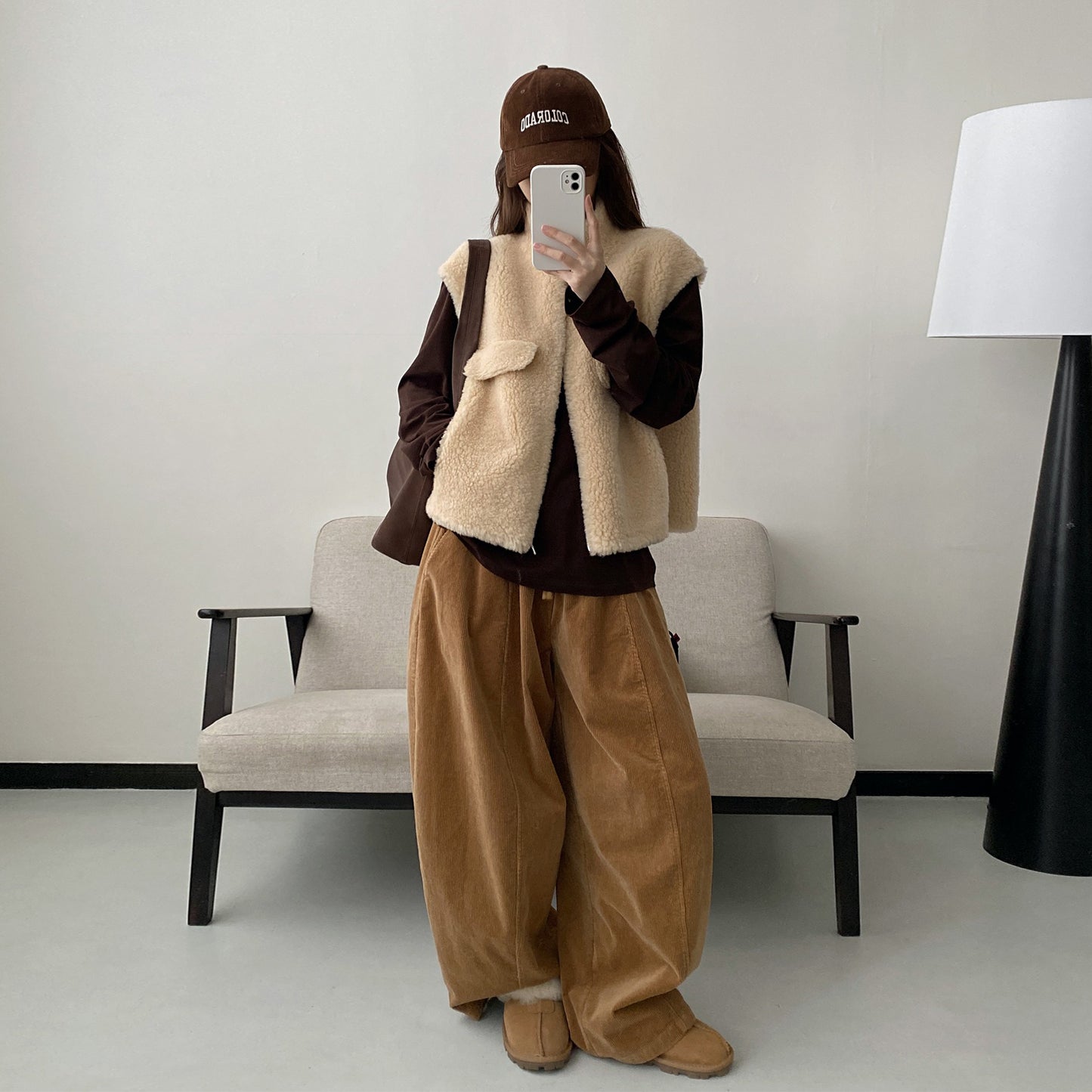 【セットアップ】【単品注文】コーデュロイ ジャケット+ ゆったり カジュアル ワイドパンツ 上下セット 【FCシリーズ】