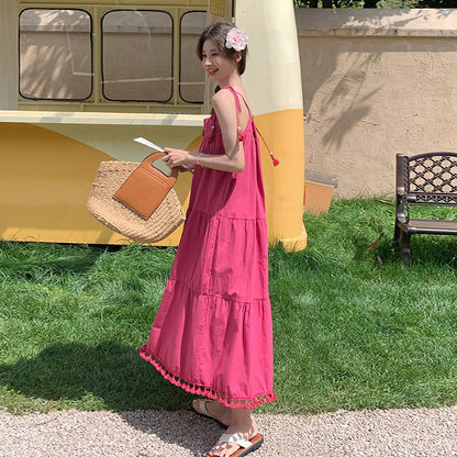 【ワンピース】リゾート風 ファッション エレガンス シェイプアップ ノースリーブキャミソールワンピース【JZシリーズ】