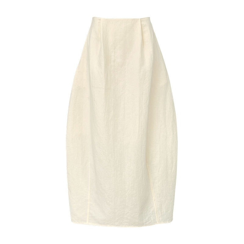 【ボトムス】夏 無地 エレガント バルーンスカート 【SNシリーズ】