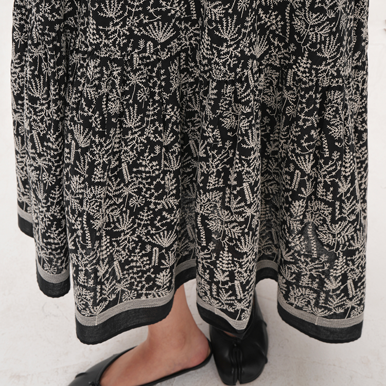 【ワンピース】夏 刺繍 花柄 半袖 ワンピース【SHシリーズ】