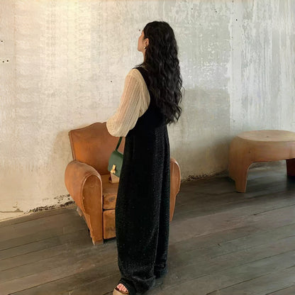 【ボトムス】おしゃれ レトロ シャネル風 合わせやすい ゆったり カジュアル オールインワン【JZシリーズ】