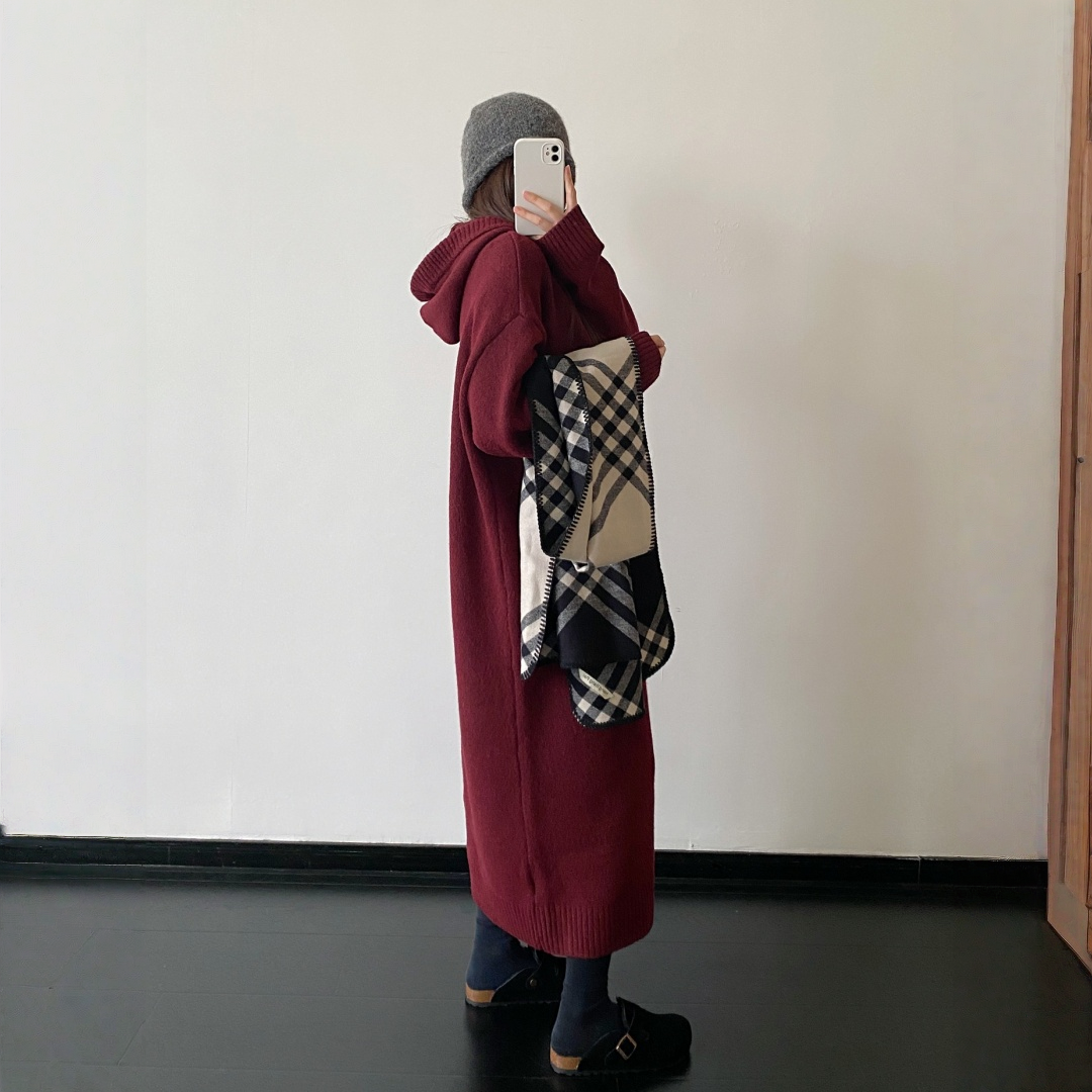 【ワンピース】春 秋 冬 無地 膝下丈 ロング丈 長袖 ワンピース 【FCシリーズ】