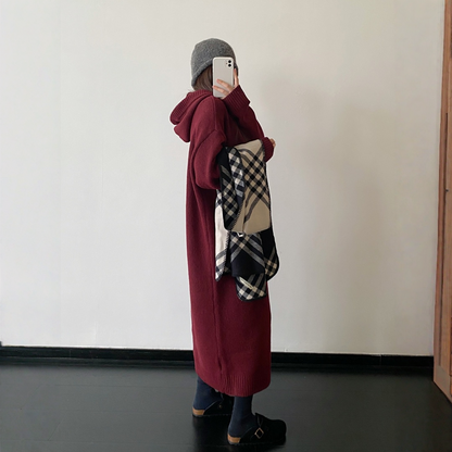 【ワンピース】春 秋 冬 無地 膝下丈 ロング丈 長袖 ワンピース 【FCシリーズ】