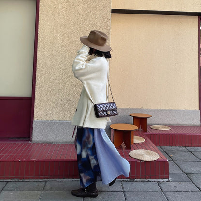 【ボトムス】春 秋 夏 冬 切り替え 花柄 スカート 【SHシリーズ】