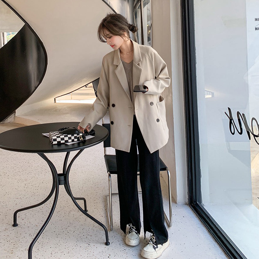 【アウター】 スーツジャケット レディース 春秋 高級感 デザイン性あり レトロ香港風 韓国系おしゃれ【SNシリーズ】