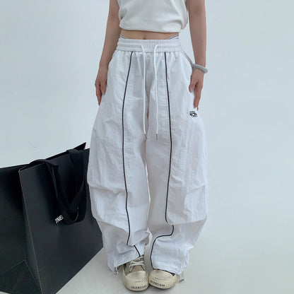 【ボトムス】アメリカン ヴィンテージ風 リラックス 感 ワイド ストレート パンツ【FCシリーズ】