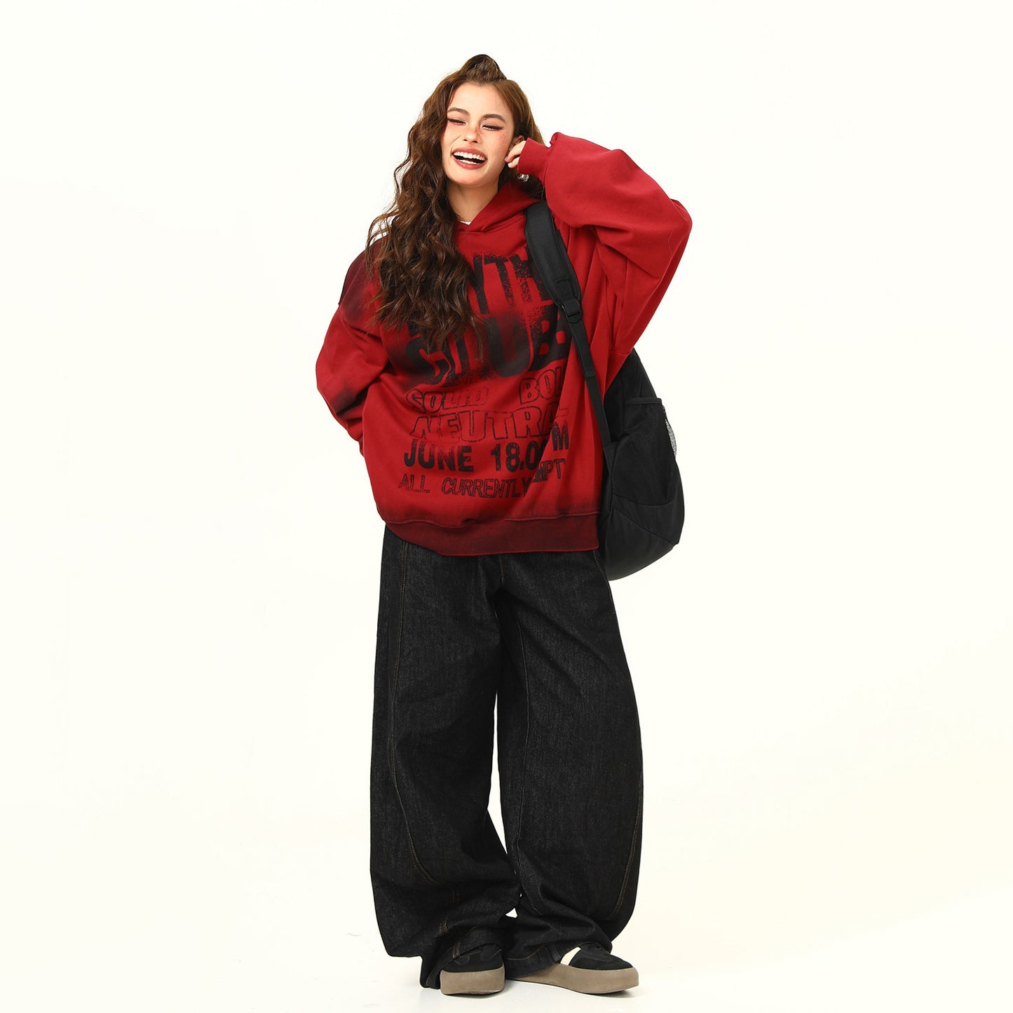 【トップス】ヘビーウェイト アメリカンストリート ロゴプリント スウェット 男女兼用 厚手 冬 パーカー【FCシリーズ】