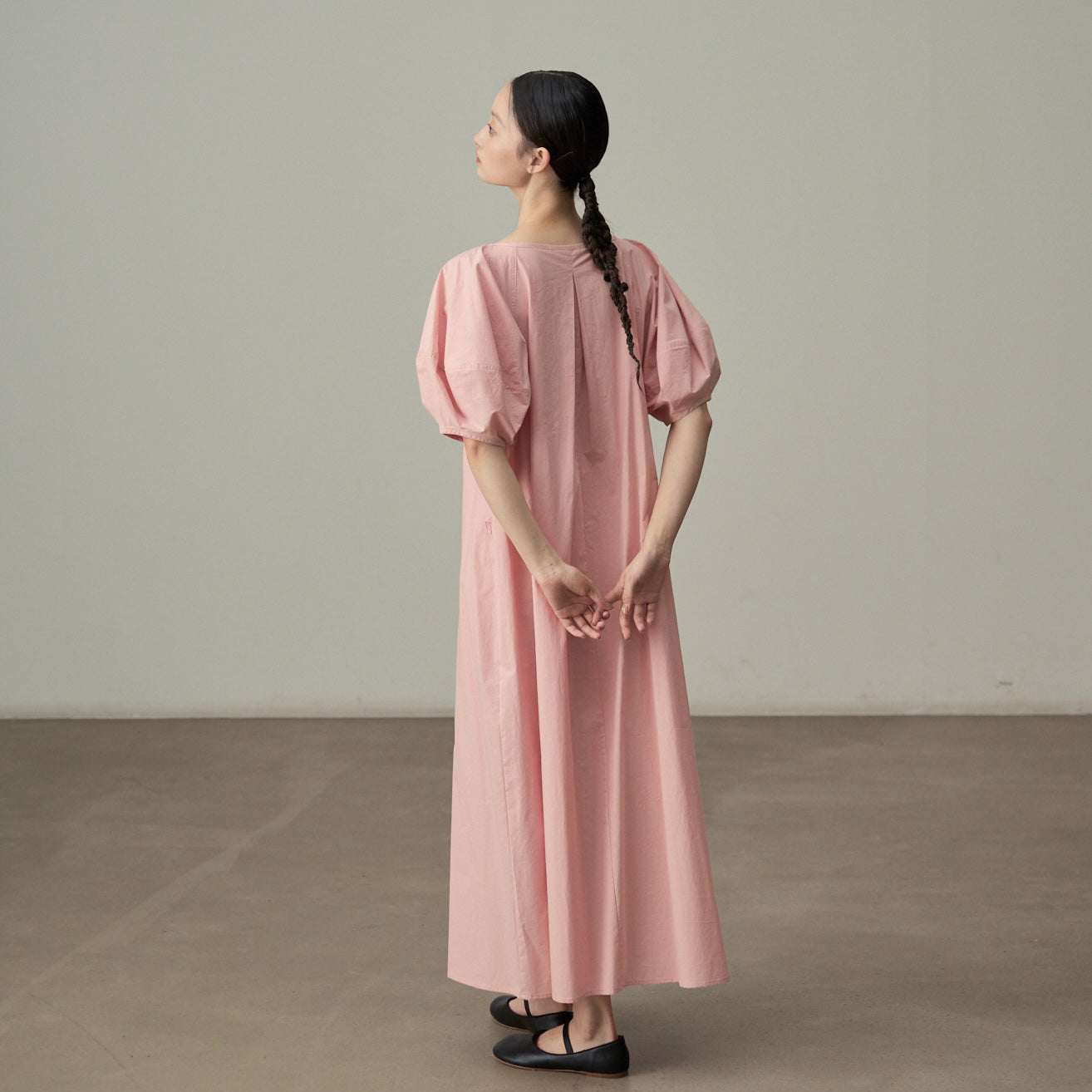 【ワンピース】フレンチガーリー 半袖 パフスリーブワンピース ゆったりシルエットで体型カバー◎ 夏のバカンスに最適【JZシリーズ】