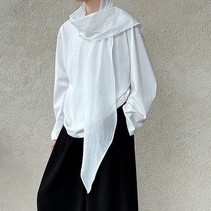 【トップス】秋 韓国風 ブラウス 着回し力抜群 ゆったり シルエットシャツ【SNシリーズ】