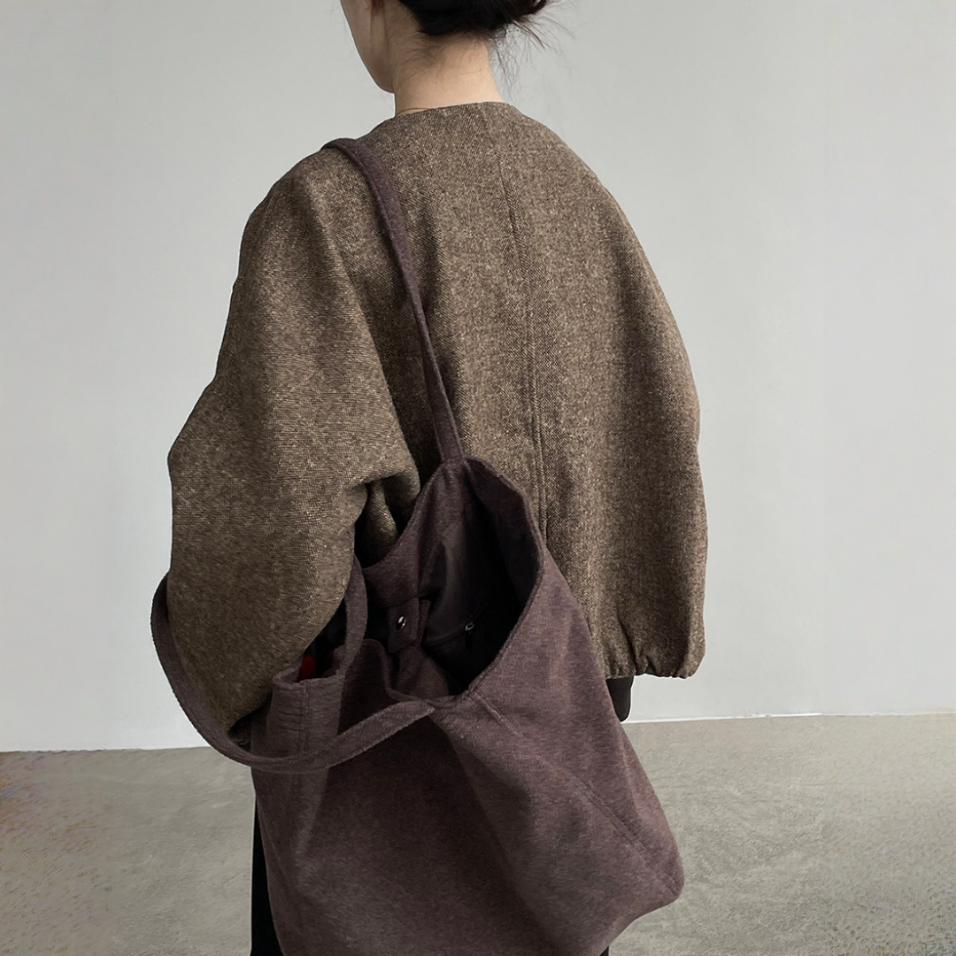 【アウター】春 秋 冬 クルーネック 切替 ジャケット 【JZシリーズ】