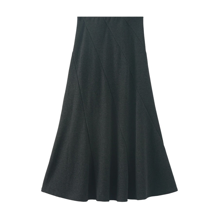 【ボトムス】春 秋 冬 フレンチ マーメイド 落ち感 ロングスカート 【JZシリーズ】