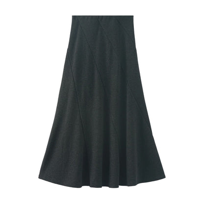 【ボトムス】春 秋 冬 フレンチ マーメイド 落ち感 ロングスカート 【JZシリーズ】