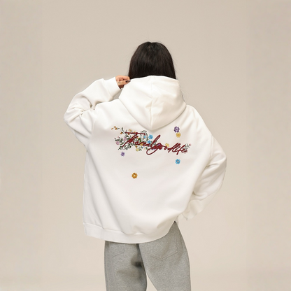 【トップス】刺繍 春 秋 冬 カップル ストリート フード付き パーカー【FCシリーズ】