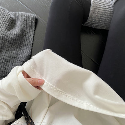 【トップス】ミニマル 無地 長袖 Tシャツ ゆったり レディース 秋冬 丸首 インナー 重ね着用【FCシリーズ】