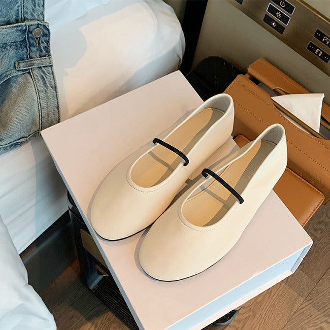 【シューズ】シンプル ソフトソール メリージェーンシューズ レディース バレエシューズ パンプス フラットシューズ