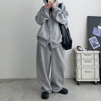 【24AW】【ボトムス】スポーツ ルーズ 無地 カジュアル パンツ